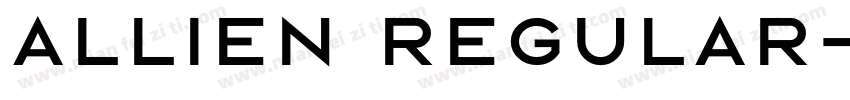 Allien Regular字体转换